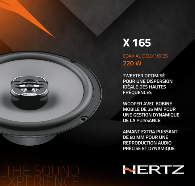 Haut parleur voiture | Hertz X 165