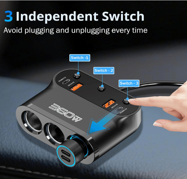 Chargeur pour voiture | PowerMax 360W - Amascotech - auto