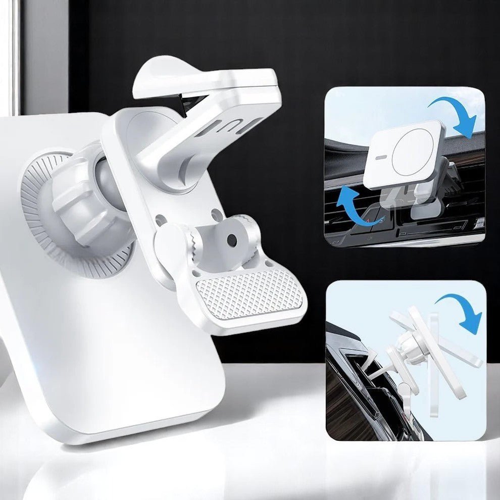 Chargeur Sans Fil - MagneticDriveCharger™ - Blanc - Amascotech - auto