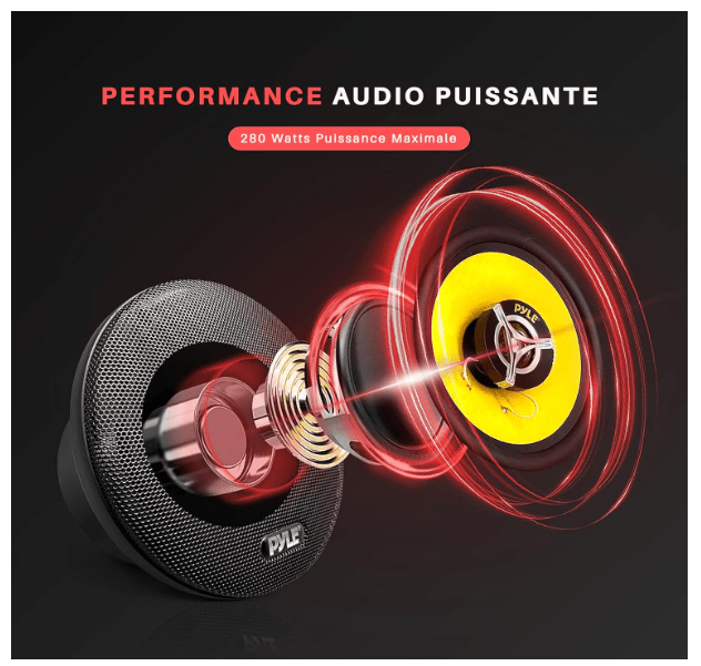 Haut-Parleur voiture | 280W Cristallin - Amascotech-auto