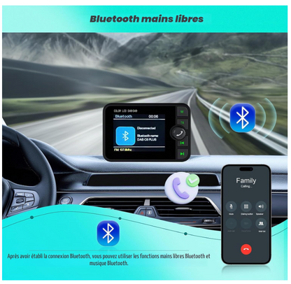 Transmetteur Bluetooth Auto | DAB+ Bluetooth