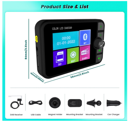 Transmetteur Bluetooth Auto | DAB+ Bluetooth