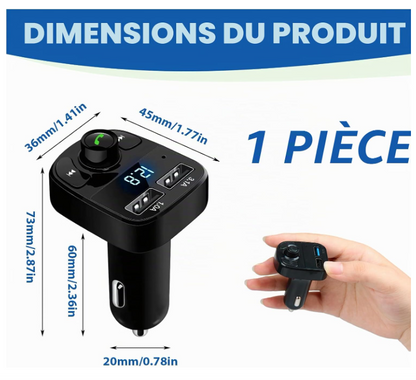 Transmetteur Bluetooth Auto | CarConnect Pro