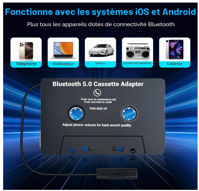 Adaptateur Audio voiture | Bluetooth 5.0