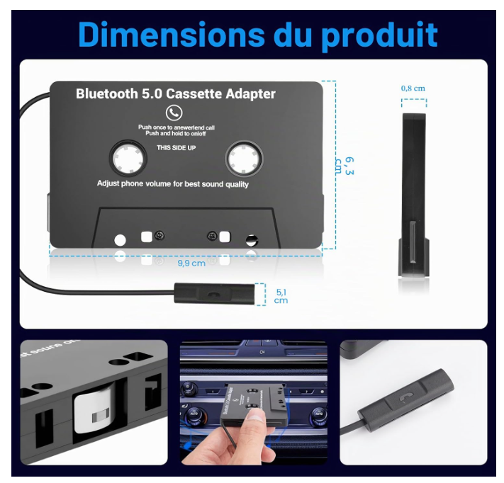 Adaptateur Audio voiture | Bluetooth 5.0