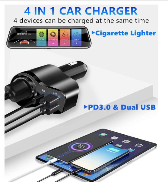 Chargeur Allume Cigare | QuadCharge 48W
