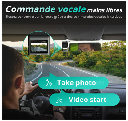 Dashcam Voiture | 4K GPS Avant-Arrière