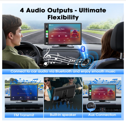 Écran Carplay Voiture | Sans Fil 9 Pouces
