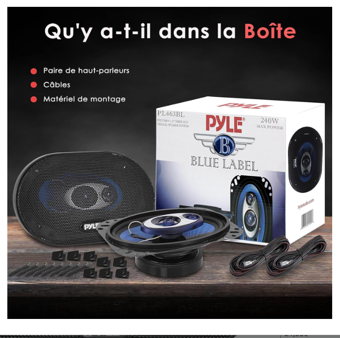 Haut Parleur Voiture | Son Cristallin 240W