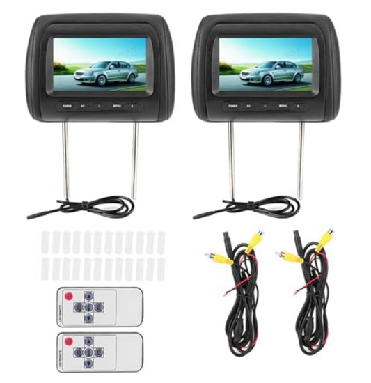 Moniteur d'appui-tête voiture | Écran 7" sans fil