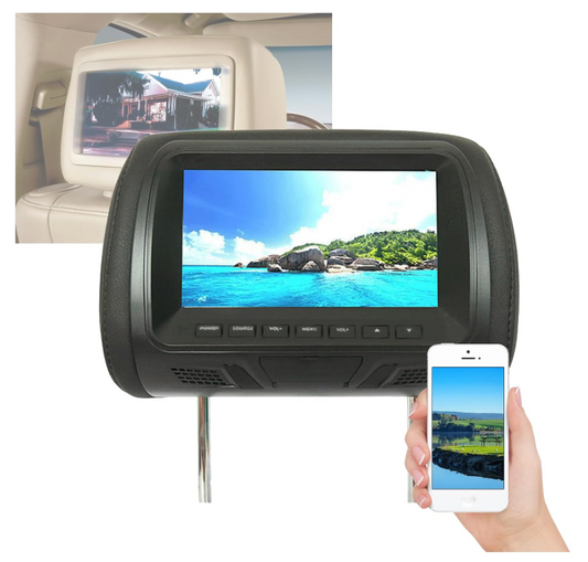 Moniteur D'appui-tête Voiture | HD Bluetooth 7 Pouces