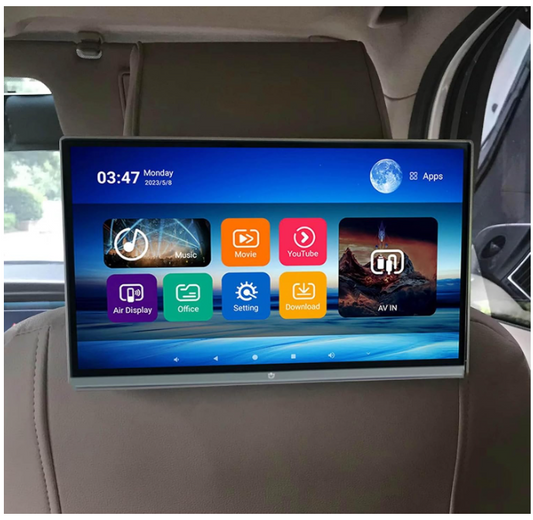 Moniteur appuie-tête Voiture | Android 13 Tactile HD