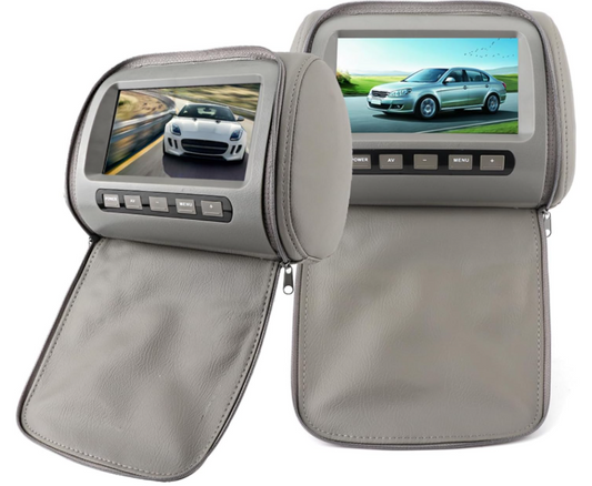 Moniteur appuie-tête de voiture | Double écran HD 7"