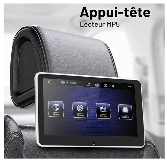 Moniteur appuie-tête Voiture | Tactile 8 pouces