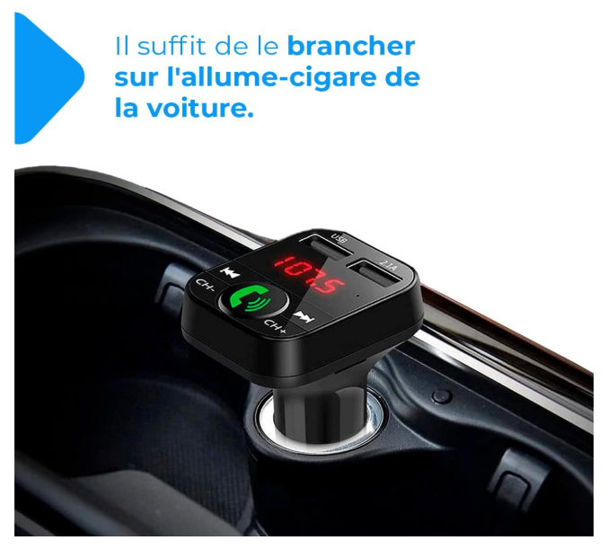 Transmetteur Bluetooth Auto | Mains Libres USB