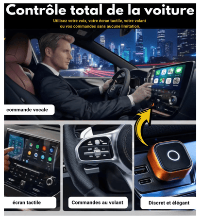 Adaptateur Auto sans fil | CarPlay Android Auto - Amascotech - auto
