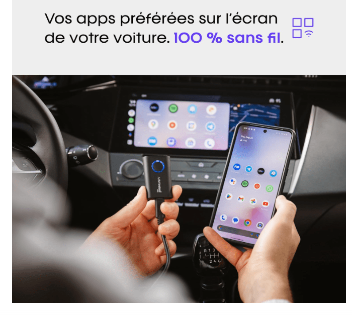 Adaptateur Auto sans Fil | Connexion Instantanée - Amascotech - auto
