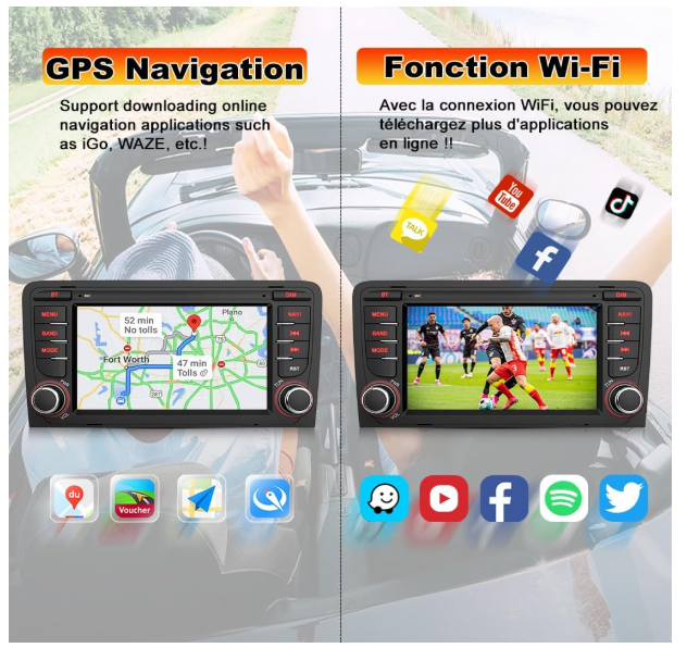 Autoradio voiture | Android 13 Audi A3 - Amascotech - auto