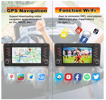 Autoradio voiture | Android 13 Audi A3 - Amascotech - auto