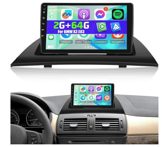Autoradio voiture | BMW X3 2004 - 2012 - Amascotech - auto