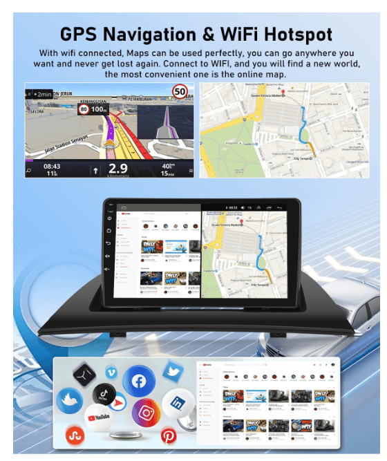 Autoradio voiture | BMW X3 2004 - 2012 - Amascotech - auto