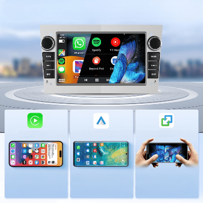 Autoradio Voiture - CarPlayRadio™ - Blanc - Amascotech - auto