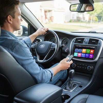 Autoradio voiture | Connecté Bluetooth 2 DIN - Amascotech - auto