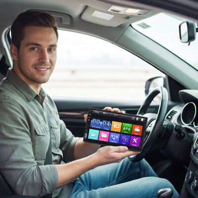 Autoradio voiture | Connecté Bluetooth 2 DIN - Amascotech - auto