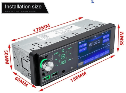 Autoradio voiture | Écran tactile Bluetooth 4,1" - Amascotech - auto