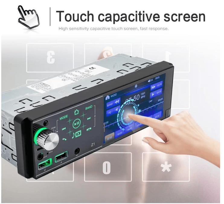 Autoradio voiture | Écran tactile Bluetooth 4,1" - Amascotech - auto