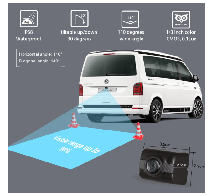 Caméra de Recul voiture | Vision Nocturne IP68 - Amascotech-auto