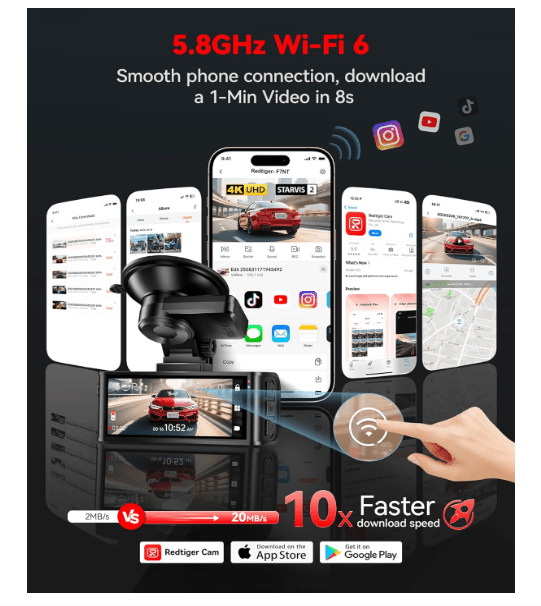 Camera pour voiture | 4K GPS WiFi - Amascotech - auto