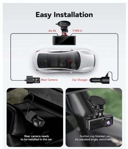 Camera pour voiture | 4K GPS WiFi - Amascotech - auto