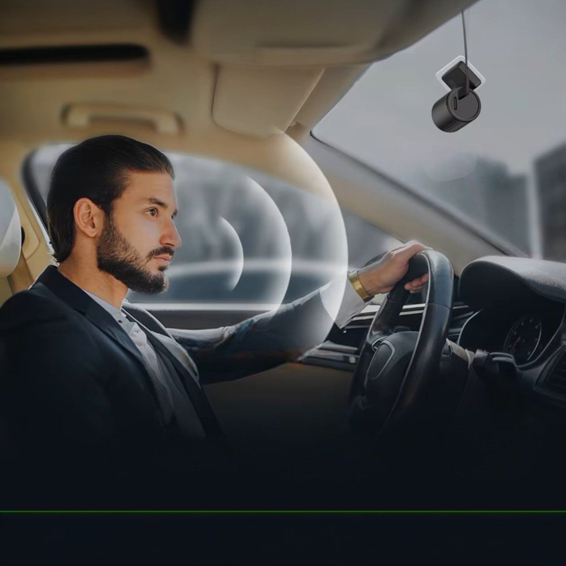 Caméra pour Voiture - MiniDashGuard2K™ - Noir - Amascotech - auto