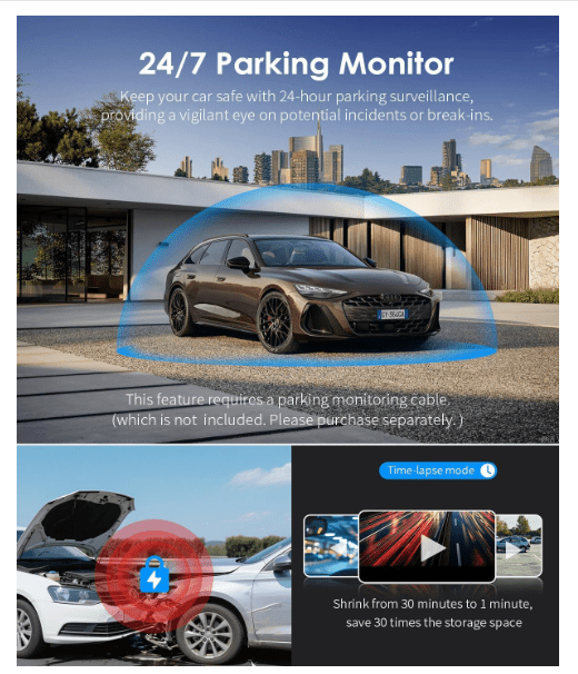 Camera pour voiture | Vision Nocturne 3K - Amascotech - auto