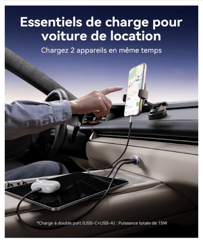Chargeur allume cigare Auto | Charge Rapide 60W - Amascotech-auto