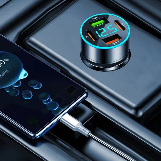 Chargeur Allume Cigare | QuadCharge 65W - Amascotech - auto