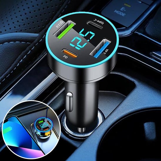 Chargeur Allume Cigare | QuadCharge 65W - Amascotech - auto