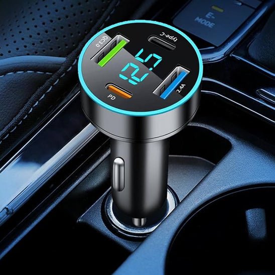 Chargeur Allume Cigare | QuadCharge 65W - Amascotech - auto
