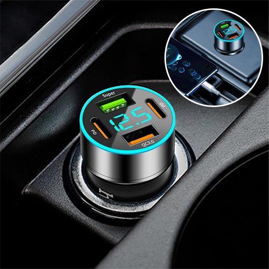 Chargeur Allume Cigare | QuadCharge 65W - Amascotech - auto