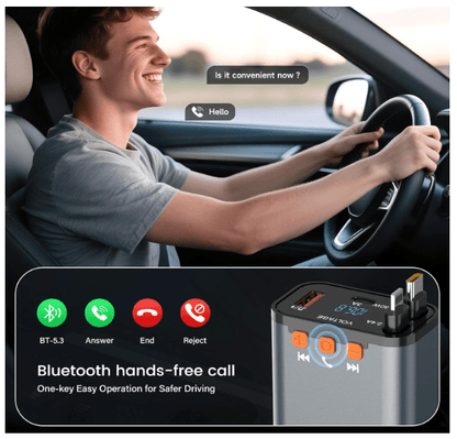 Chargeur Allume Cigare USB | Bluetooth 69W - Amascotech - auto