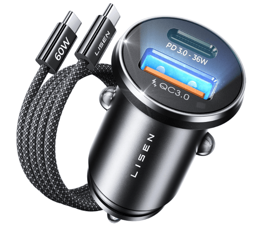 Chargeur Allume Cigare | USB-C 114W Dual Port - Amascotech-auto