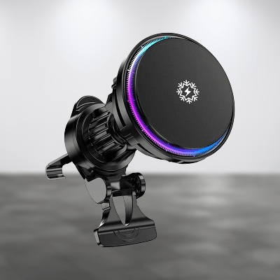 Chargeur magnétique - MagneticWirelessCarCharger™ - Amascotech - auto