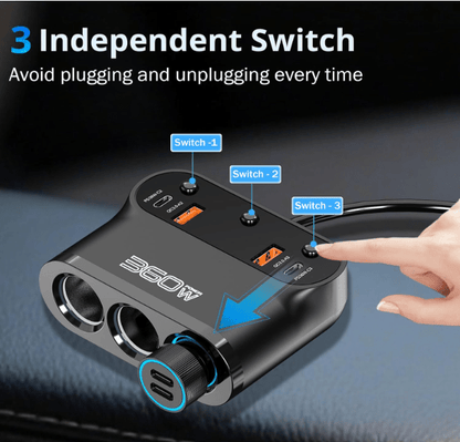 Chargeur pour voiture | PowerMax 360W - Amascotech - auto