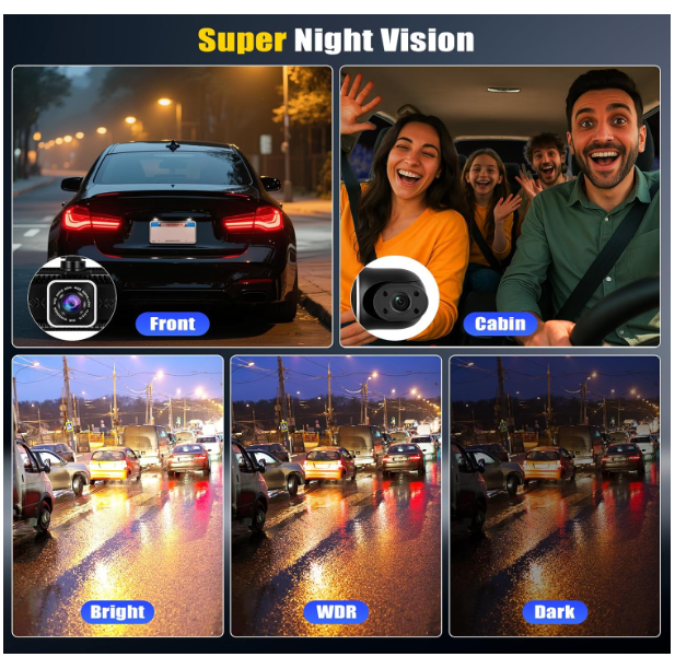 dash cam | Vision Nocturne 2K - Amascotech-auto