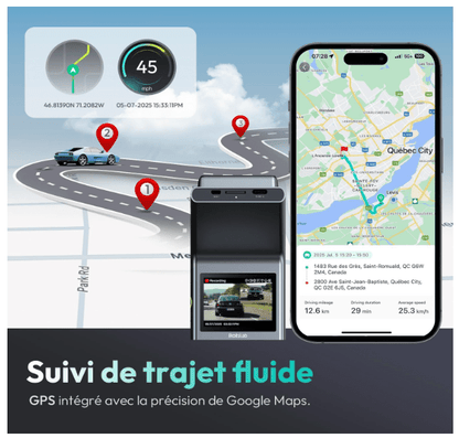 Dashcam Voiture | 4K GPS Avant-Arrière - Amascotech-auto