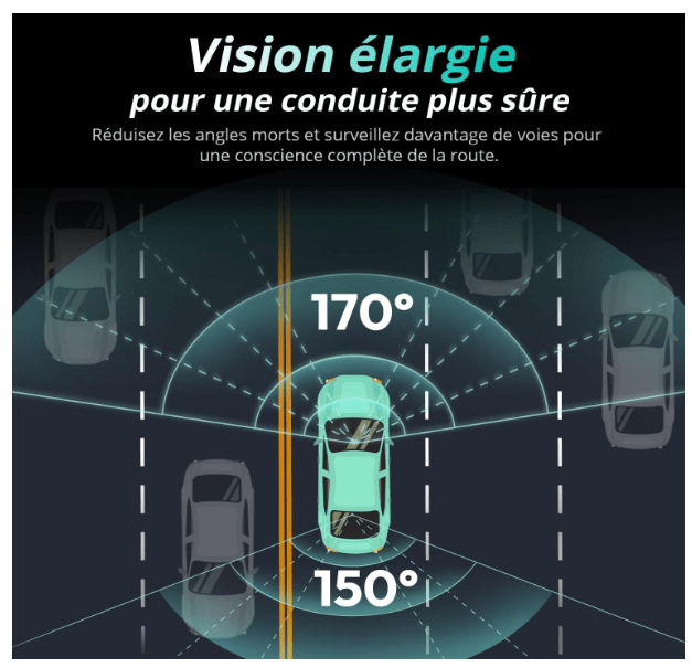Dashcam Voiture | 4K GPS Avant-Arrière - Amascotech-auto