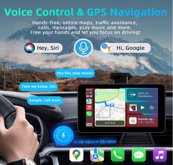 Écran Carplay Voiture | Connecté 7 Pouces - Amascotech - auto