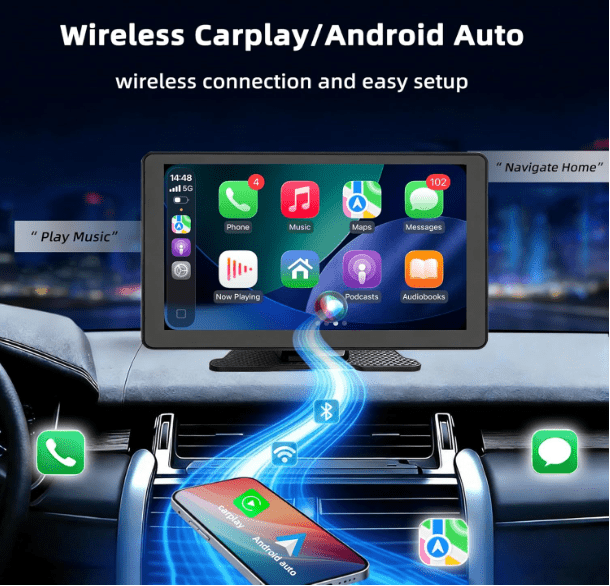 Écran Carplay Voiture | Sans Fil 9 Pouces - Amascotech - auto