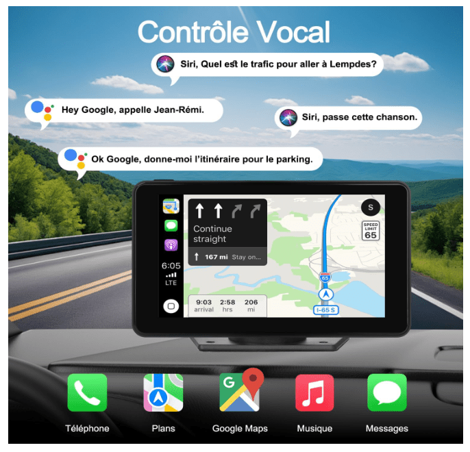 Écran Carplay voiture | SmartDrive - Amascotech-auto